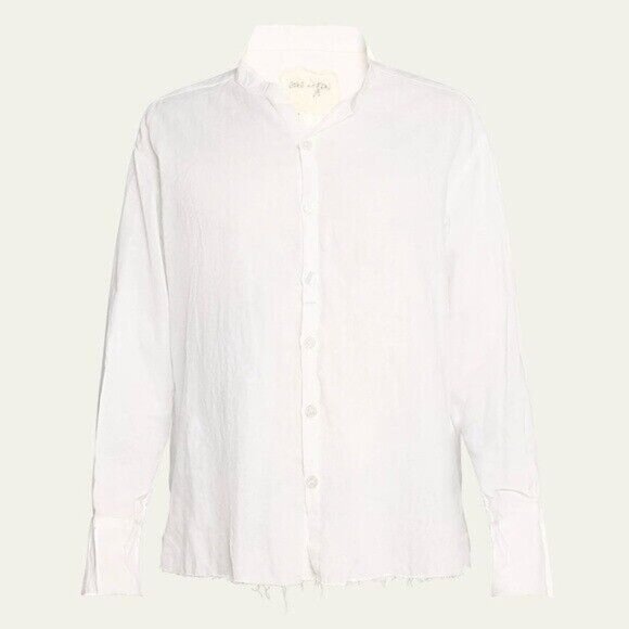 Greg Lauren Classic White Linen The Studio Shirt Sz 6 - Picture 2 of 10